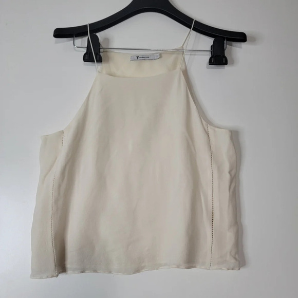 ALEXANDER Wang Women's Camisole Silk Sleeveless Basic white Off sz Midium - Picture 2 of 8